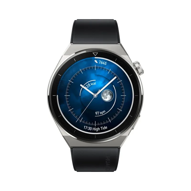 Smart saat HUAWEI GT 3 Pro 46mm NFC Light Titanium Case Black